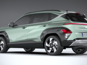 Hyundai Kona 2024 Model 3D