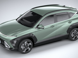 Hyundai Kona 2024 Model 3D