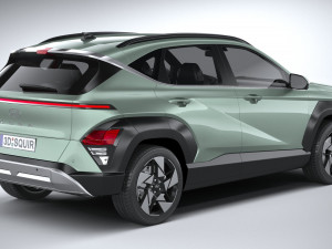 Hyundai Kona 2024 Model 3D