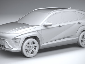 Hyundai Kona 2024 Model 3D
