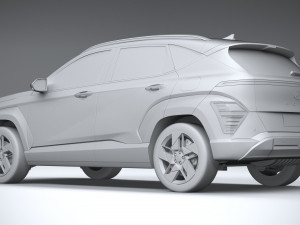 Hyundai Kona 2024 Model 3D