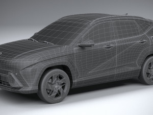 Hyundai Kona 2024 Model 3D