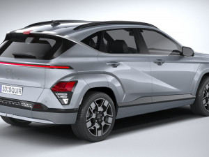 Hyundai Kona Electric 2024 3D Модель