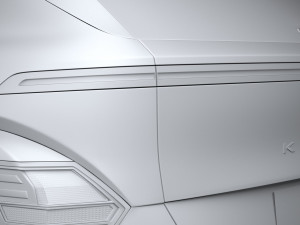Hyundai Kona Electric 2024 3D Модель
