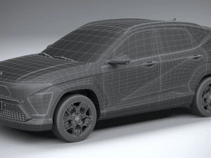 Hyundai Kona Electric 2024 3D Model