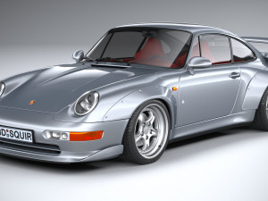 Porsche 911 GT2 993 1993 3D Model