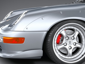 Porsche 911 GT2 993 1993 3D Model