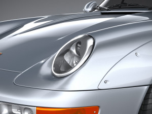 Porsche 911 GT2 993 1993 3D Model