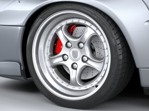 Porsche 911 GT2 993 1993 3D Model