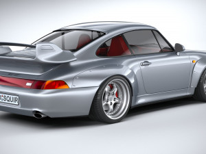 Porsche 911 GT2 993 1993 3D Model