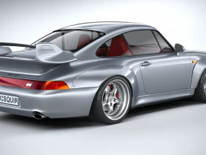 Porsche 911 GT2 993 1993 3D Model