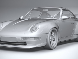 Porsche 911 GT2 993 1993 3D Model