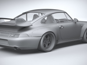 Porsche 911 GT2 993 1993 3D Model