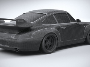 Porsche 911 GT2 993 1993 3D Model