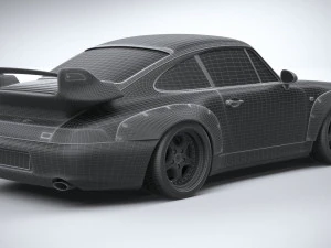 Porsche 911 GT2 993 1993 3D Model