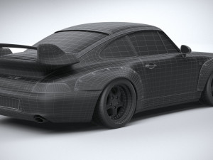 Porsche 911 GT2 993 1993 3D Model