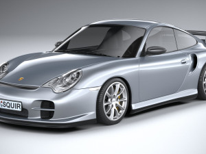 Porsche 911 GT2 996 2003 3D Model