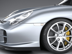 Porsche 911 GT2 996 2003 3D Model