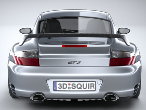 Porsche 911 GT2 996 2003 3D Model