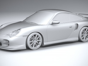 Porsche 911 GT2 996 2003 3D Model