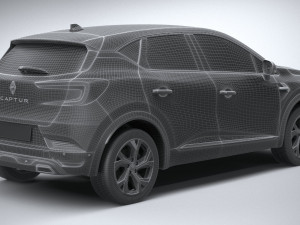 Renault Captur E-Tech 2023 3D Модель