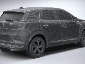 Renault Captur E-Tech 2023 3D Model