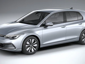 Volkswagen Golf LIFE 2023 Model 3D