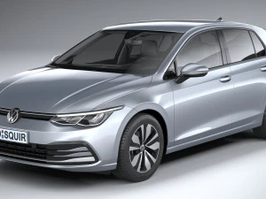 Volkswagen Golf LIFE 2023 3D Model