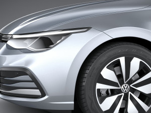 Volkswagen Golf LIFE 2023 3Dモデル