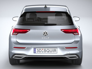 Volkswagen Golf LIFE 2023 3Dモデル