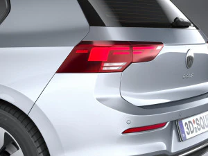 Volkswagen Golf LIFE 2023 3D Model