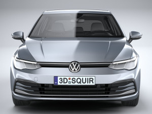 Volkswagen Golf LIFE 2023 3Dモデル
