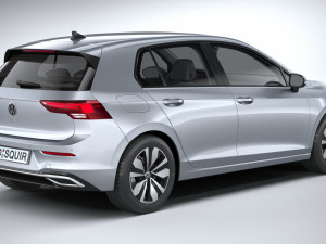 Volkswagen Golf LIFE 2023 3Dモデル
