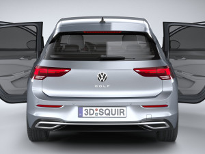 Volkswagen Golf LIFE 2023 3Dモデル