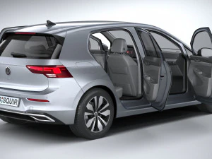 Volkswagen Golf LIFE 2023 3D Model