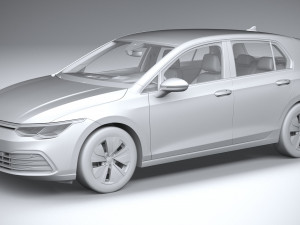 Volkswagen Golf LIFE 2023 3Dモデル