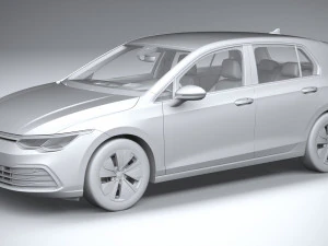 Volkswagen Golf LIFE 2023 3D Model