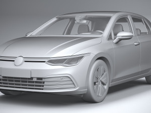Volkswagen Golf LIFE 2023 3Dモデル