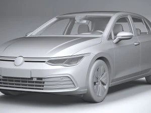 Volkswagen Golf LIFE 2023 3D Model