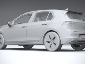 Volkswagen Golf LIFE 2023 3Dモデル