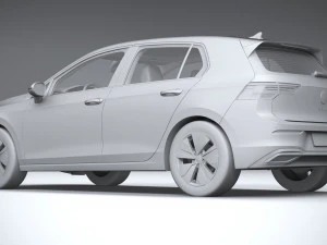 Volkswagen Golf LIFE 2023 3D Model