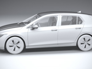 Volkswagen Golf LIFE 2023 3Dモデル