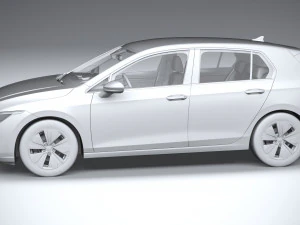 Volkswagen Golf LIFE 2023 3D Model