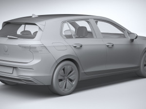 Volkswagen Golf LIFE 2023 3Dモデル