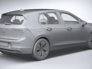 Volkswagen Golf LIFE 2023 3D Model