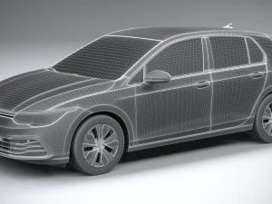 Volkswagen Golf LIFE 2023 3D Model