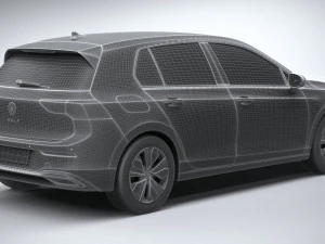 Volkswagen Golf LIFE 2023 3D Model