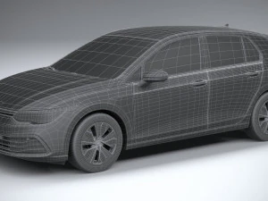 Volkswagen Golf LIFE 2023 3D Model
