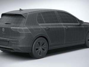 Volkswagen Golf LIFE 2023 3D Model