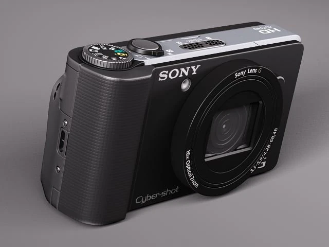 Sony DSC HX9 3D Model .c4d .max .obj .3ds .fbx .stl .blend 